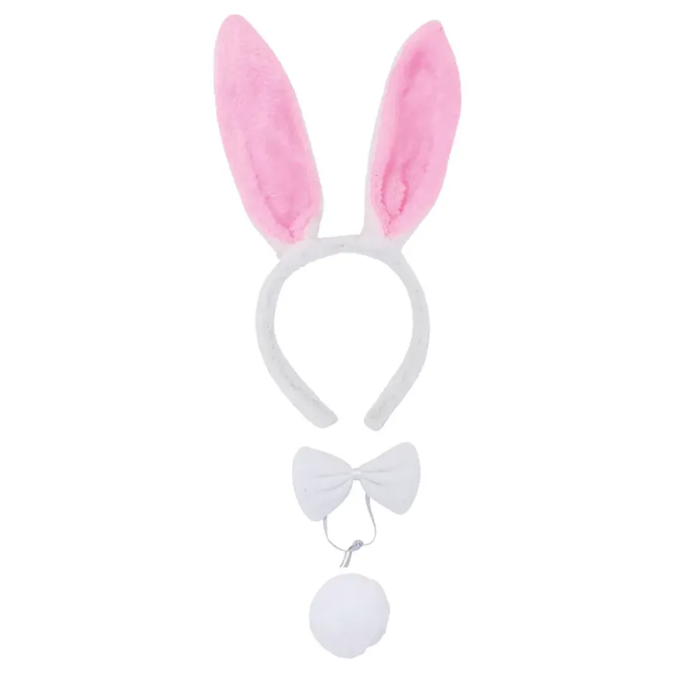 Bunny Vit/Rosa Tillbehörskit