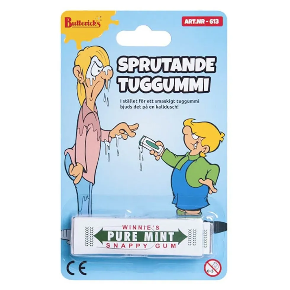 Butterick's Sprutande Tuggummi Skämtartikel