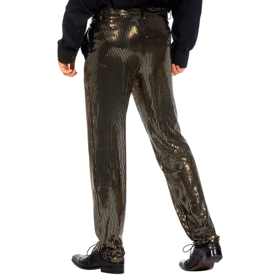 Byxor Herr Guld Metallic