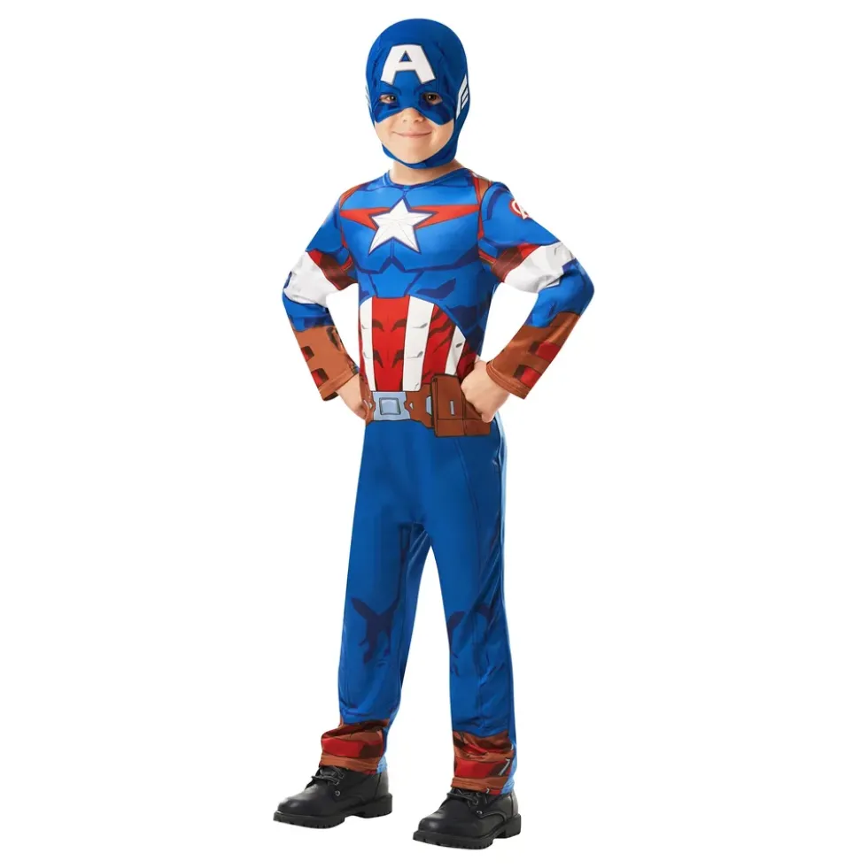 Captain America Barn Maskeraddräkt