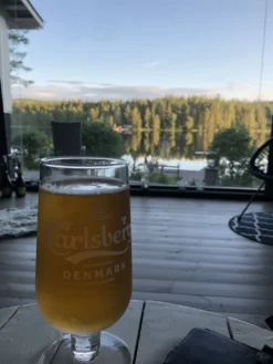 Carlsberg Ölglas med Fot