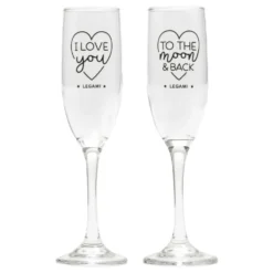 Champagneglas Cheers to Love
