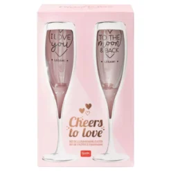 Champagneglas Cheers to Love