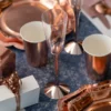Champagneglas med Fot Roséguld