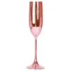Champagneglas Metallic Rosa