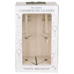 Champagneglas Set Happy Birthday