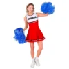 Cheerleader Klänning Röd Maskeraddräkt
