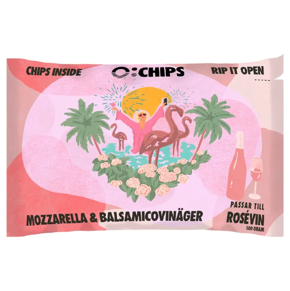 Ö-Chips Rose Mozzarella & Balsamicovinäger