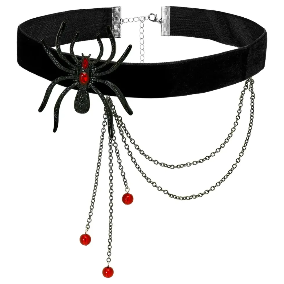 Choker Halsband med Spindel
