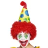 Clownhatt med Peruk