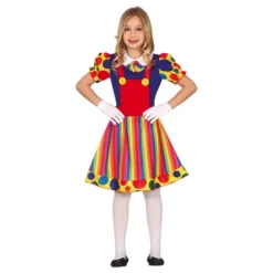 Clown Klänning Barn Maskeraddräkt
