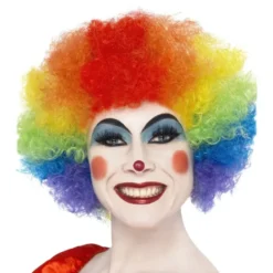Clownperuk Regnbågsfärgad