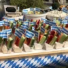 Cocktailflaggor Flaggor Bayerskt Blå