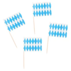 Cocktailflaggor Flaggor Bayerskt Blå