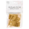Cocktailflaggor Guld Metallic