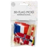Cocktailflaggor Internationella Flaggor
