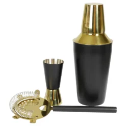 Cocktailset Guld/Svart