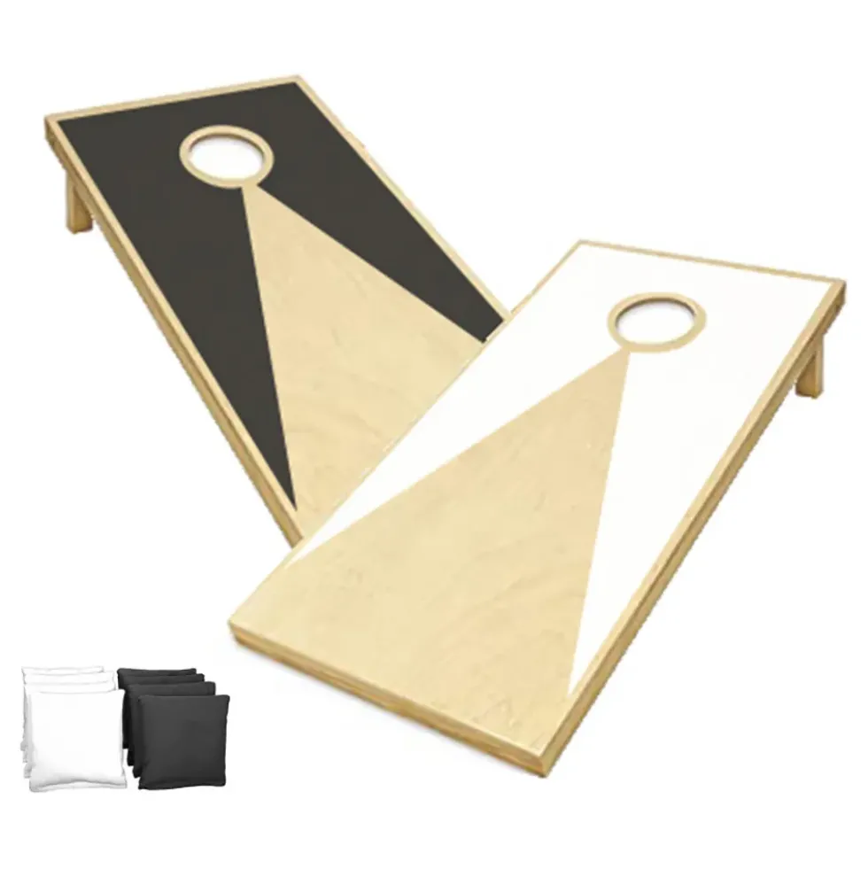 Cornhole Black & White Trädgårdsspel