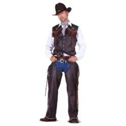 Cowboy Chaps Herr Brun Deluxe