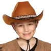 Cowboyhatt Brun för Barn