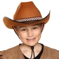 Cowboyhatt Brun för Barn