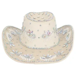 Cowboyhatt Crystal Beige