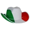 Cowboyhatt Grön/Vit/Röd