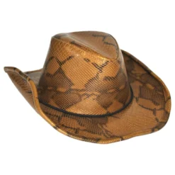 Cowboyhatt Krokodilmönstrad