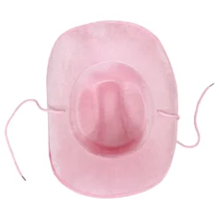Cowboyhatt med Komönster Rosa/Vit