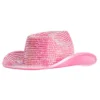 Cowboyhatt med Stenar Rosa