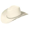 Cowboyhatt Naturvit med Giltterstjärnor