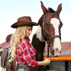 Cowboyhatt Rodeo Brun