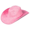 Cowboyhatt Rosa med Stenar