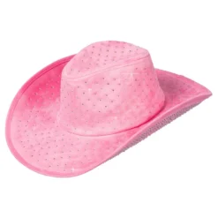 Cowboyhatt Rosa med Stenar