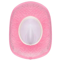 Cowboyhatt Rosa med Stenar