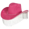 Cowboyhatt Rosa med Strass