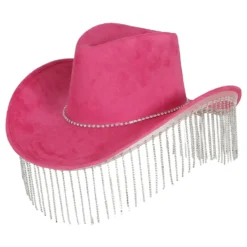 Cowboyhatt Rosa med Strass