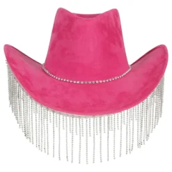 Cowboyhatt Rosa med Strass