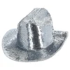 Cowboyhatt Silver med Paljetter