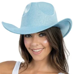 Cowboyhatt Skimrande Blå
