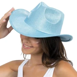 Cowboyhatt Skimrande Blå