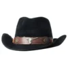 Cowboyhatt Suede Svart