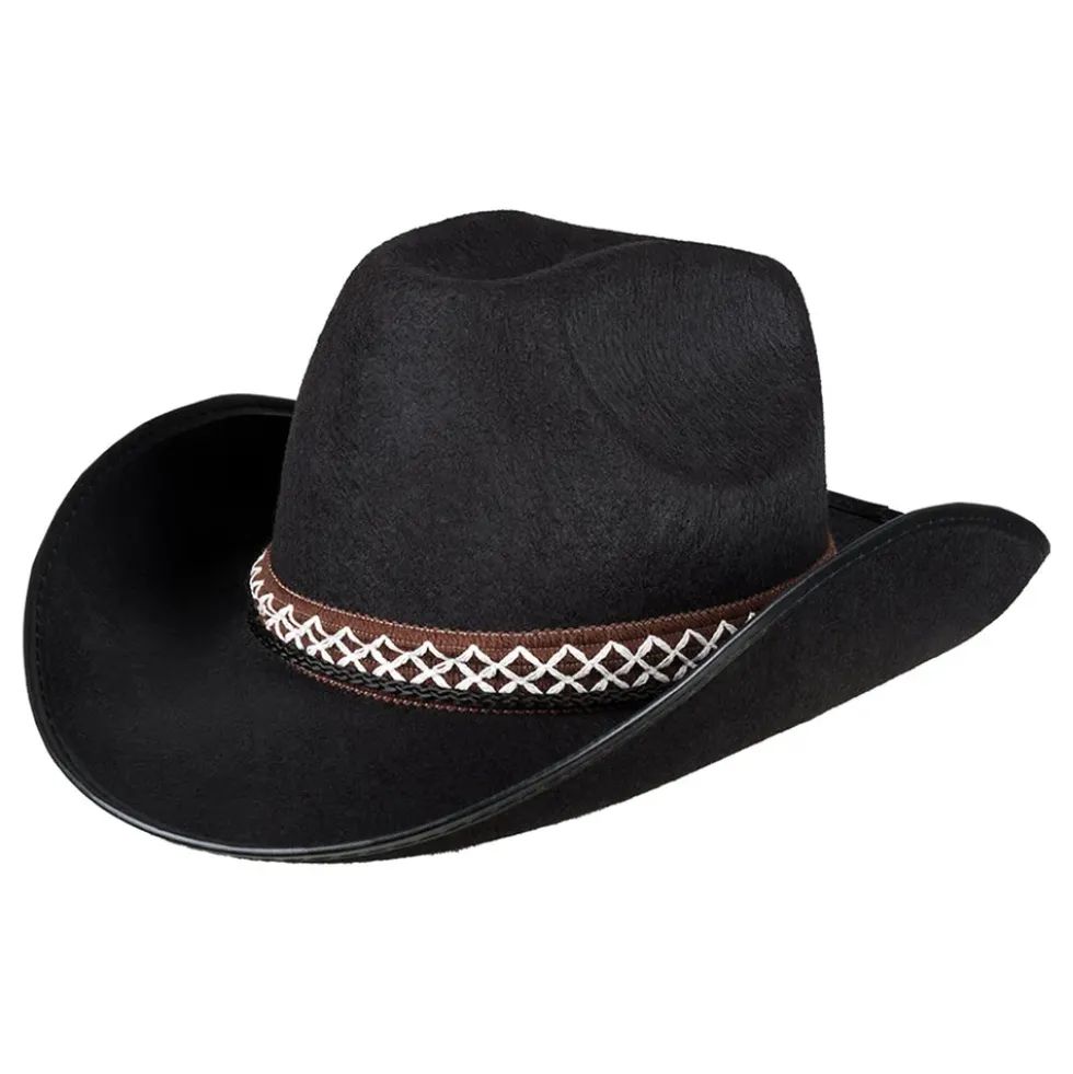Cowboyhatt Svart för Barn