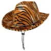 Cowboyhatt Tigermönstrad