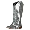 Cowboystövlar Reptilmönster Dam Silver