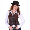 Cowboy Väst Dam Brun Deluxe