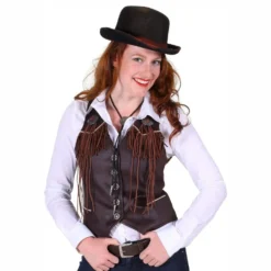 Cowboy Väst Dam Brun Deluxe