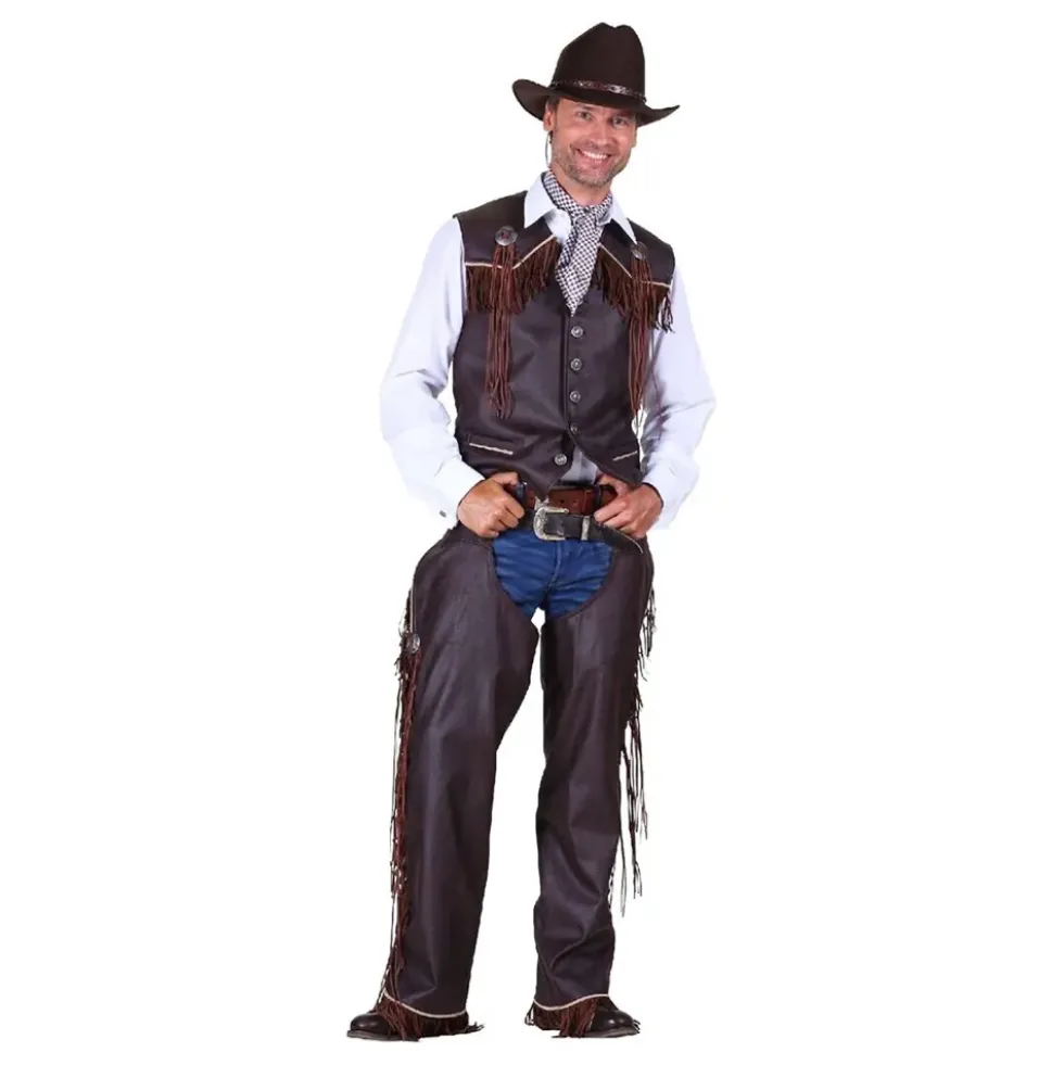 Cowboy Väst Herr Brun Deluxe