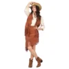 Cowgirl Brun Maskeraddräkt