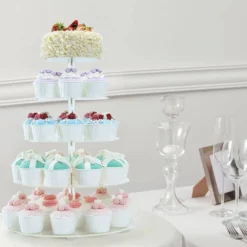 Cupcakeställ i Akrylplast Fem Våningar